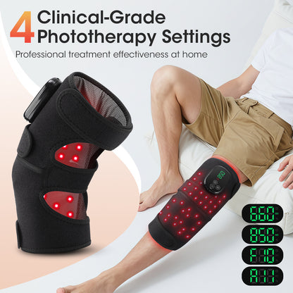 STIMMAX Red Light Therapy + Massaging Knee Guard