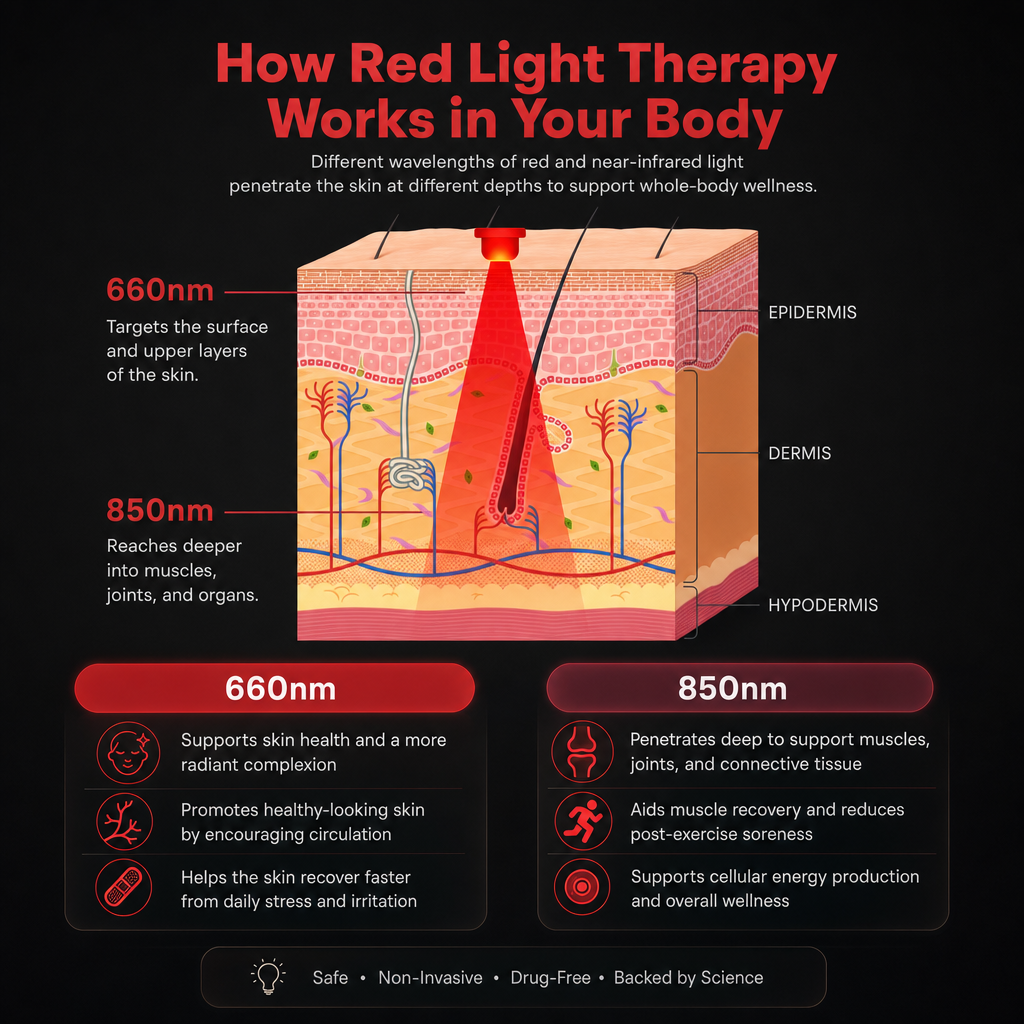 STIMMAX Red Light Therapy Massage Belt